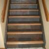 12x12 slate stairs with wood edging